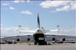 Antonov 124-100 loading at Calgary Int'l Airport